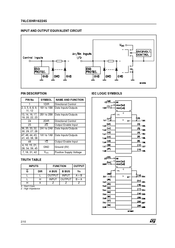 74LCXHR162245