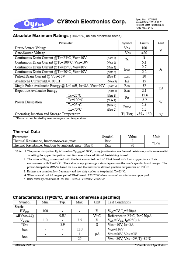 MTB100A10KRH8