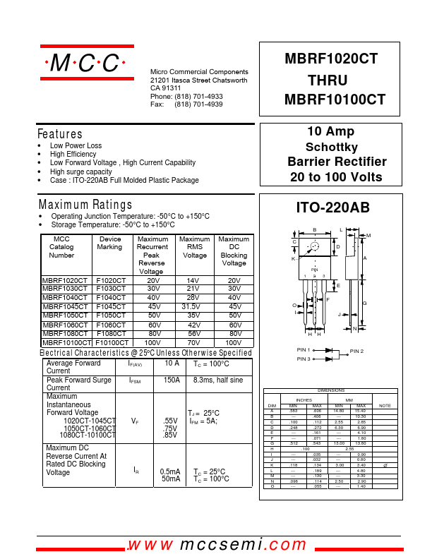 MBRF10100CT