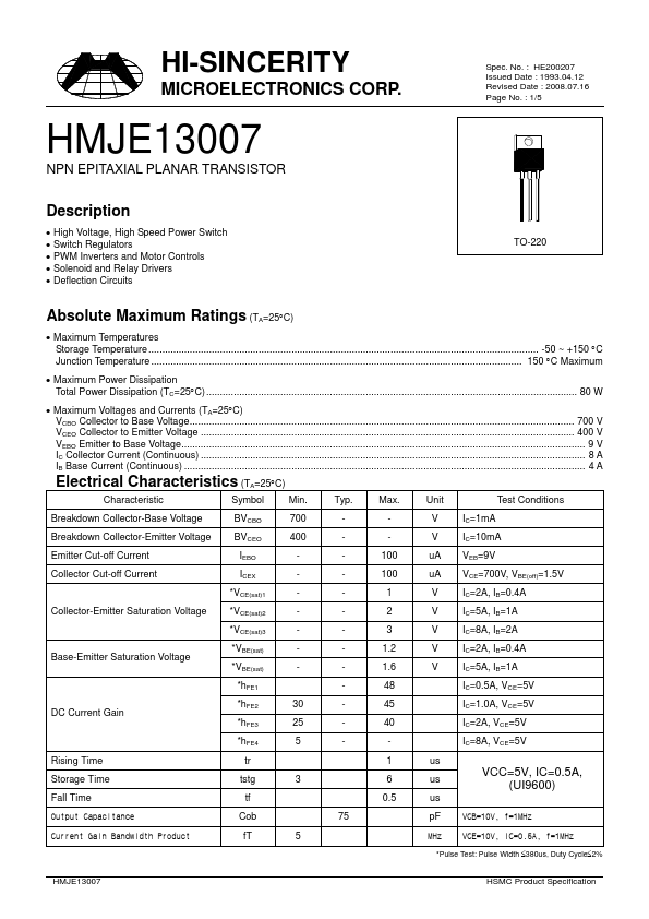 HMJE13007