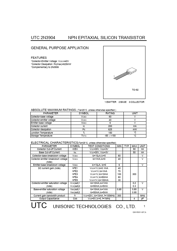 UTC2N3904