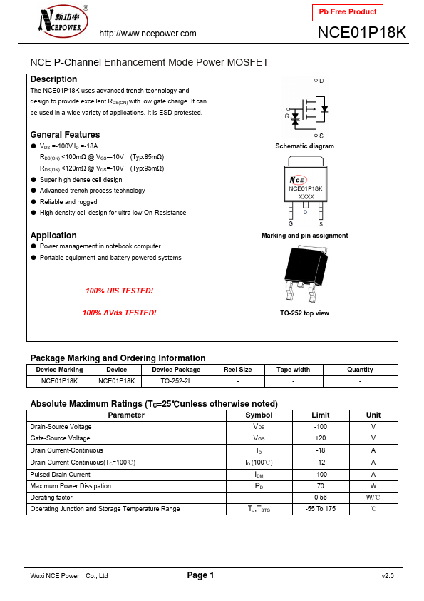 NCE01P18K