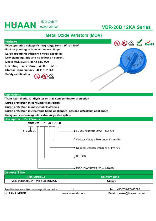 VDR-20D680KJ2