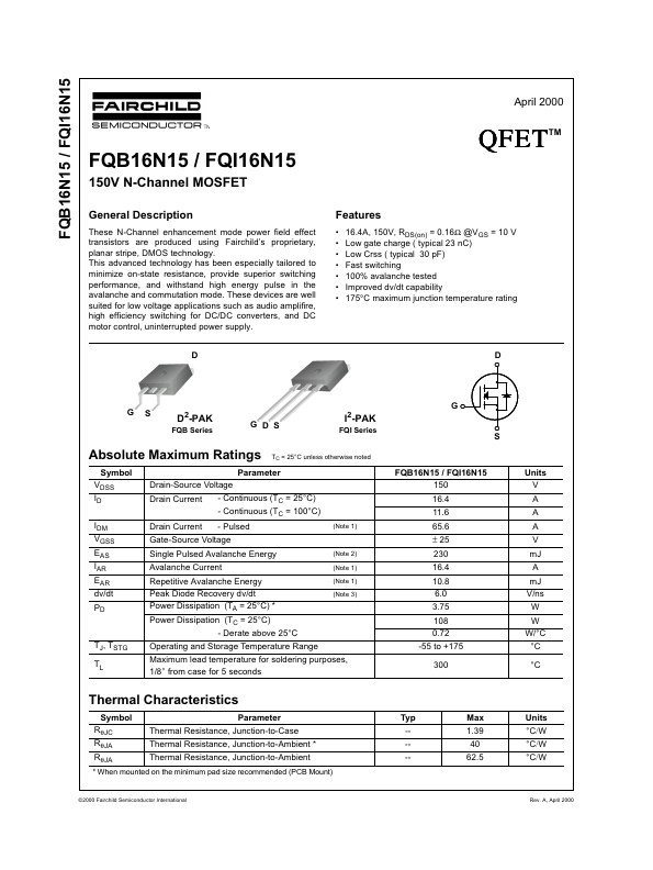 FQI16N15