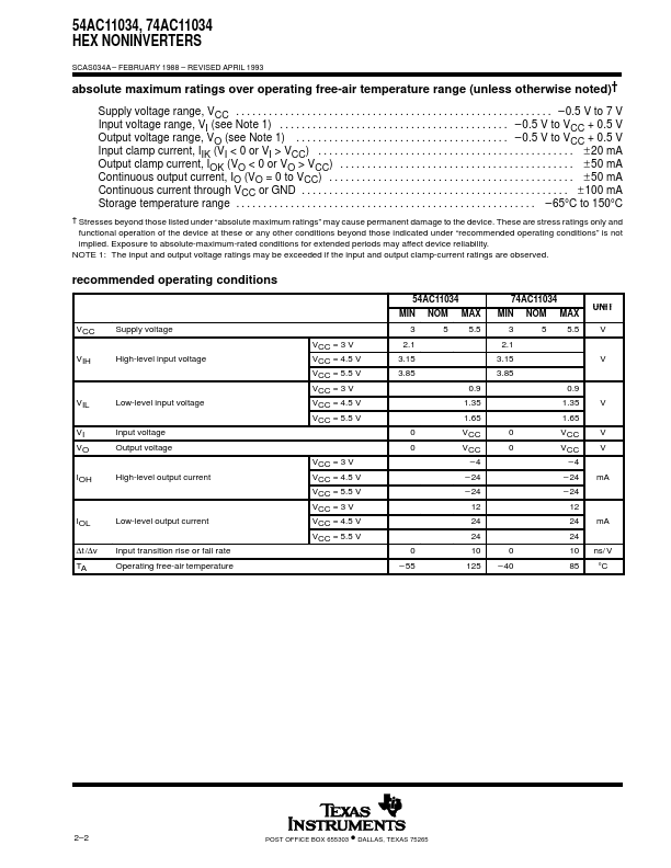 74AC11034