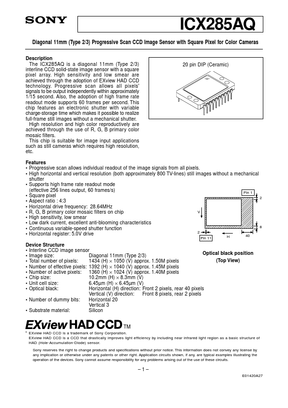 ICX285AQ