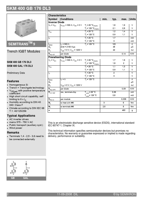 SKM400GB176DL3