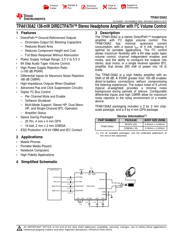 TPA6130A2