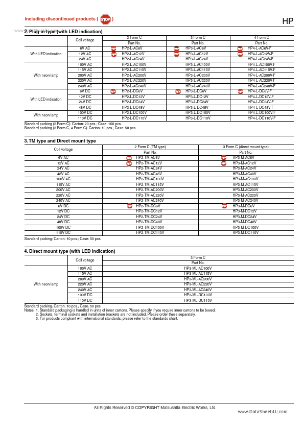 HP2-AC12V