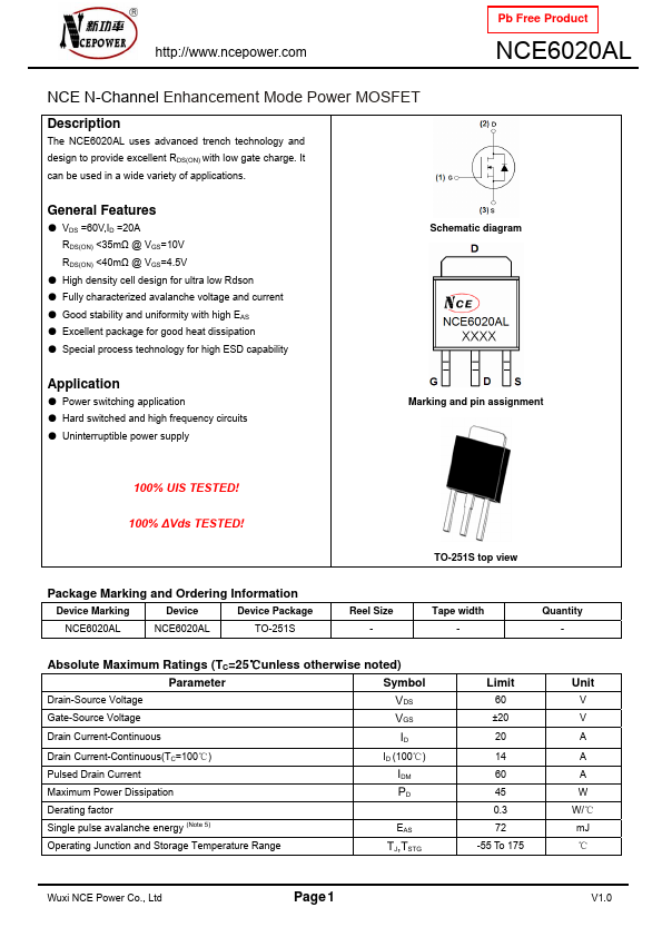 NCE6020AL