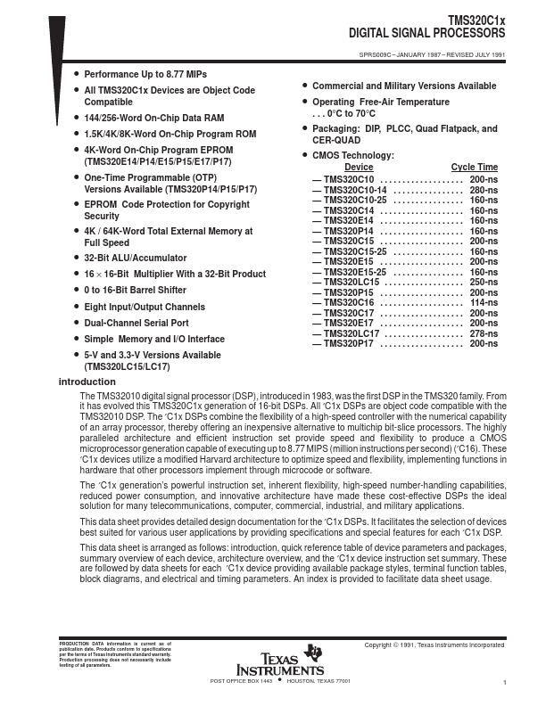 TMS320C14