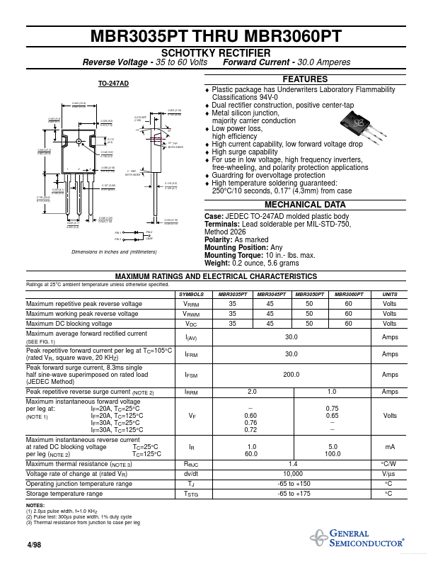 MBR3045PT