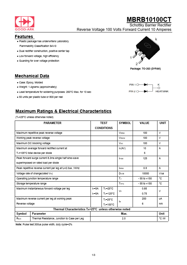 MBRB10100CT