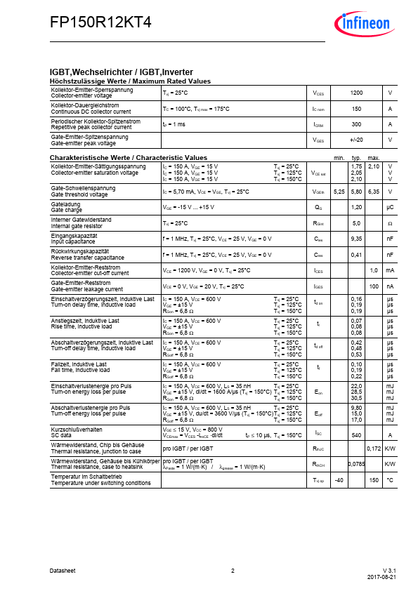 FP150R12KT4