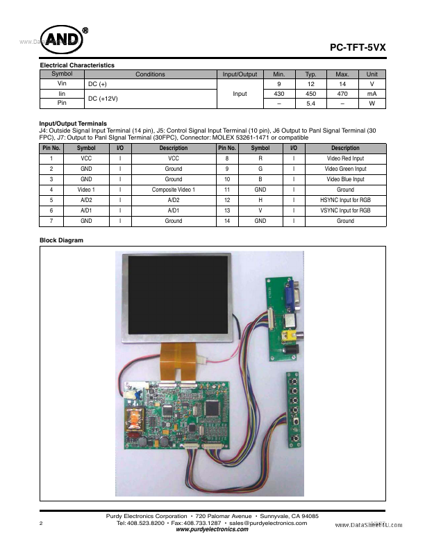 PC-TFT-5VX