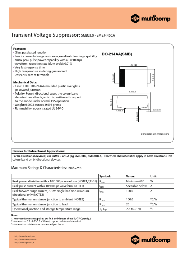 SMBJ400A