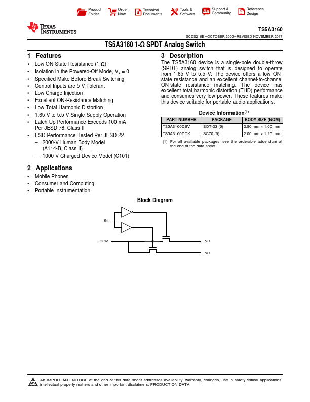 TS5A3160