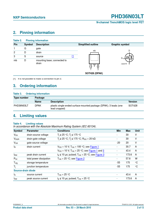 PHD36N03LT