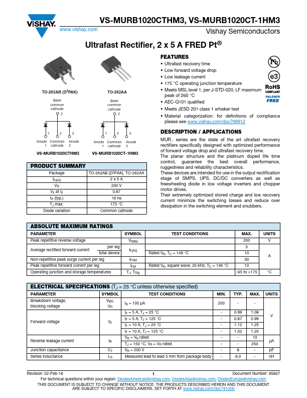 VS-MURB1020CTHM3