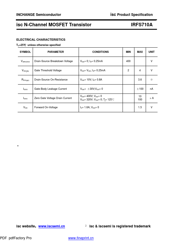 IRFS710A