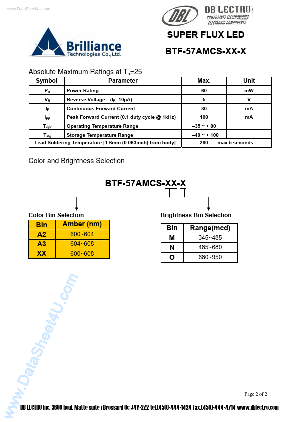 BTF-57AMCS-xx-x