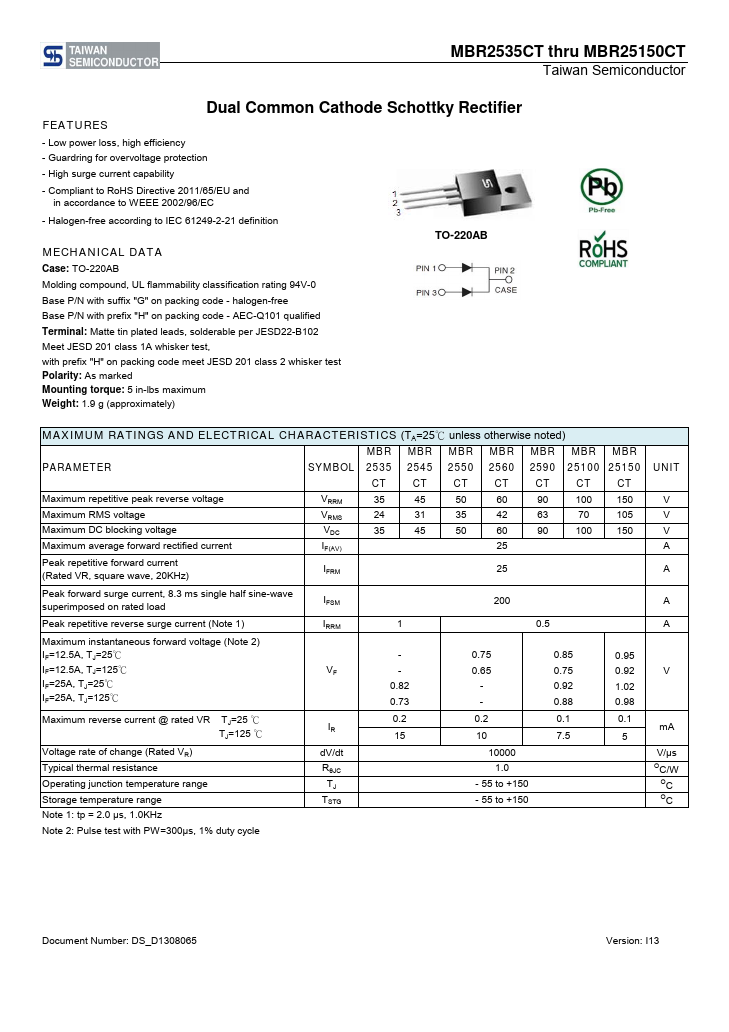 MBR25150CT