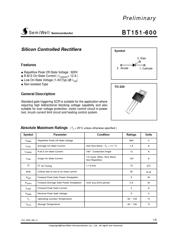 BT151-600