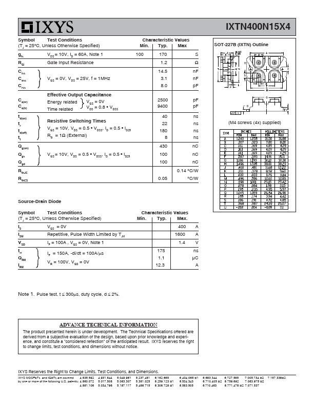 IXTN400N15X4