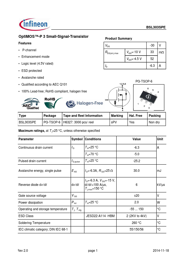 BSL303SPE