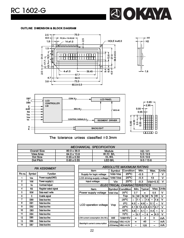 RC1602-G