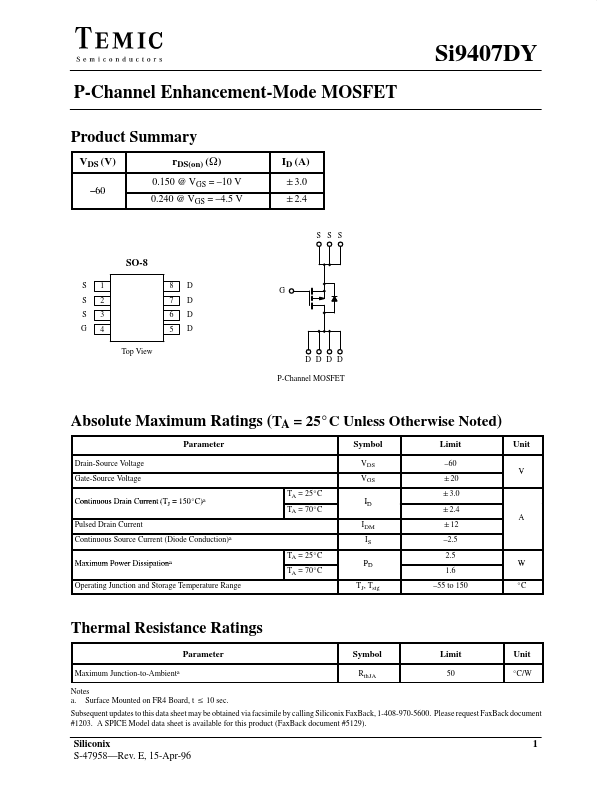 Si9407DY