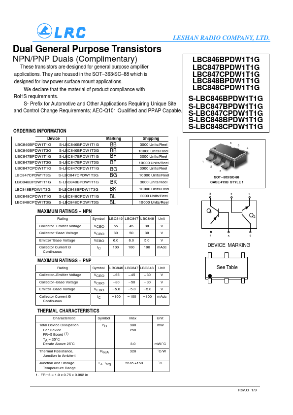 LBC848BPDW1T1G