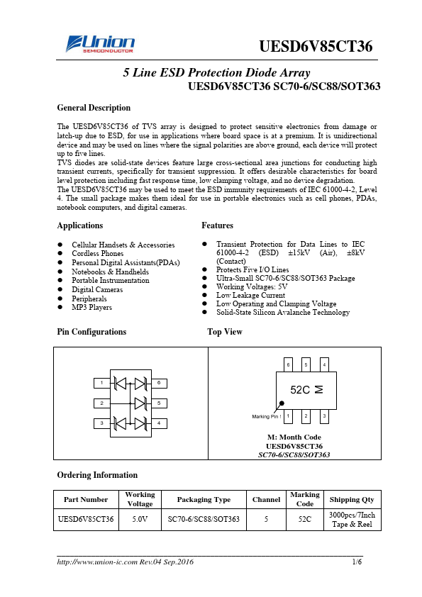 UESD6V85CT36