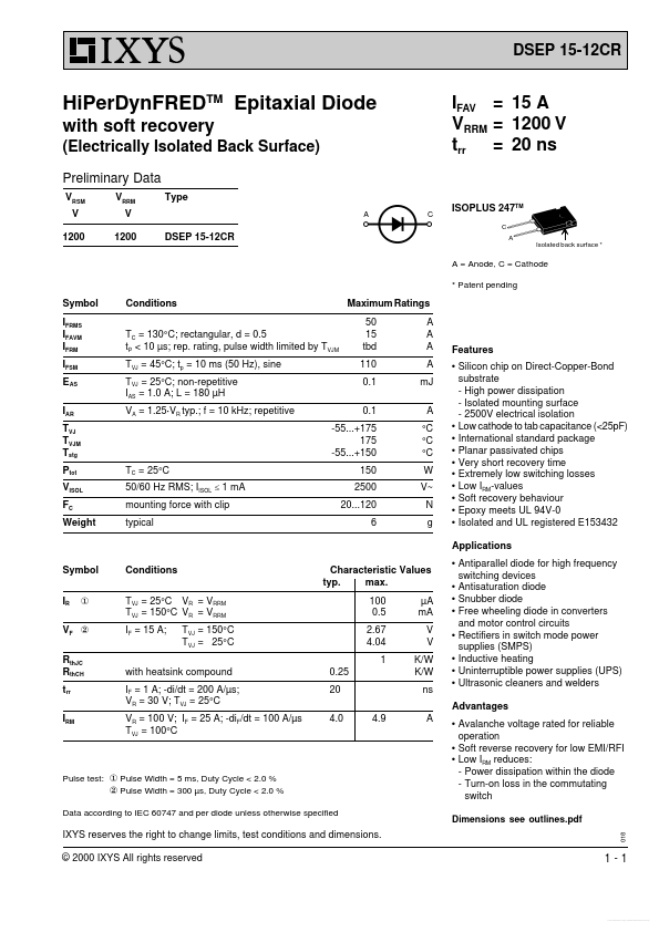 DSEP15-12CR