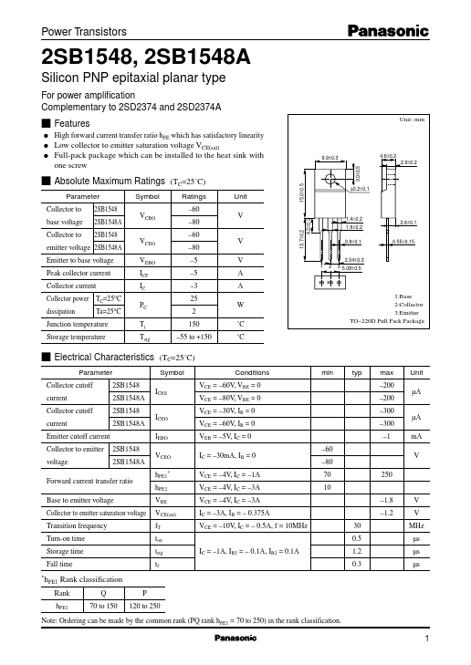 2SB1548A