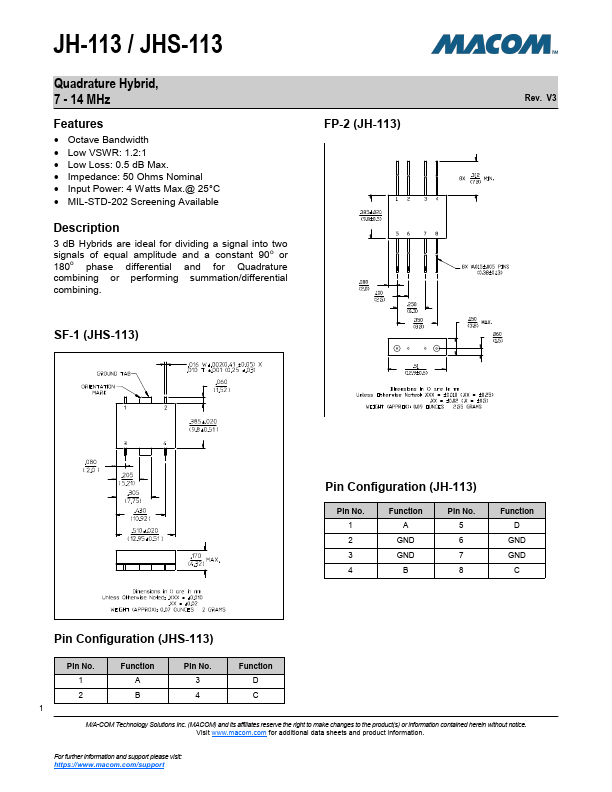 JH-113PIN