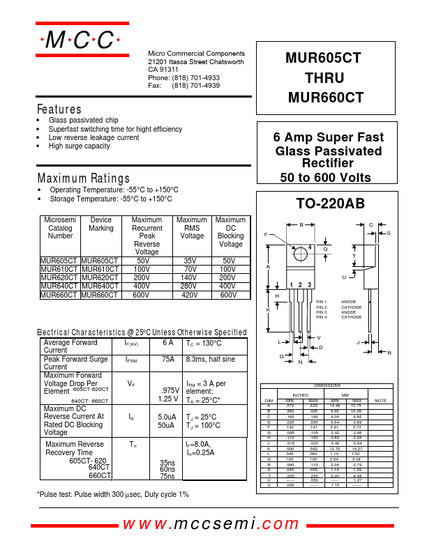 MUR660CT