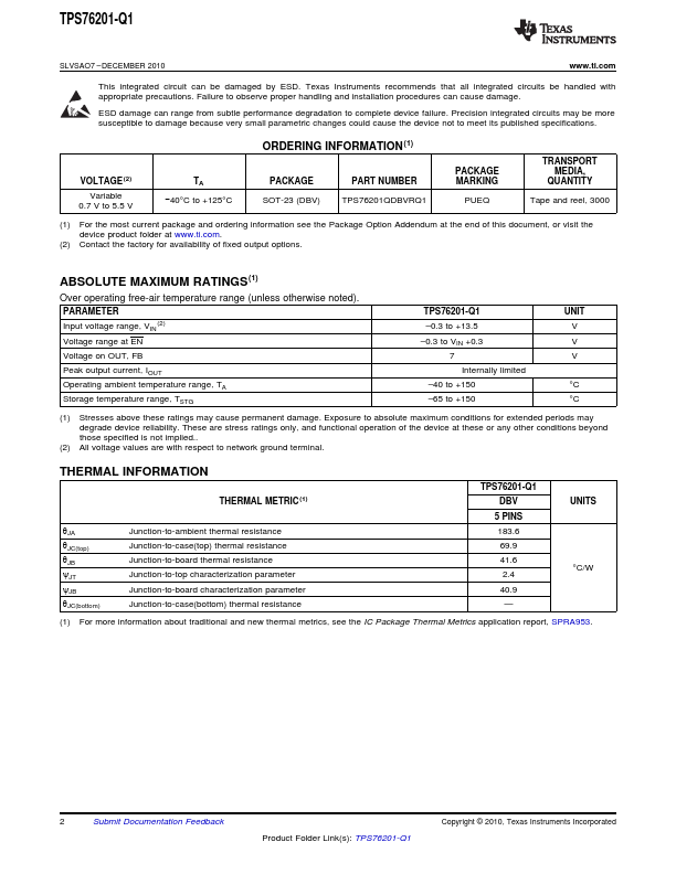 TPS76201-Q1