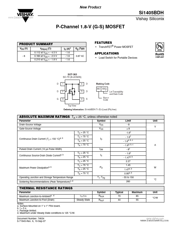 SI1405BDH