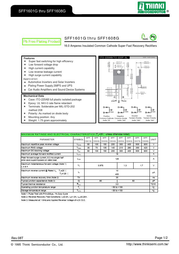 SFF1605G