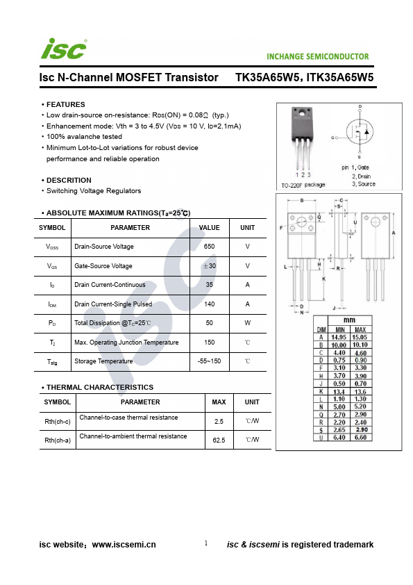 TK35A65W5