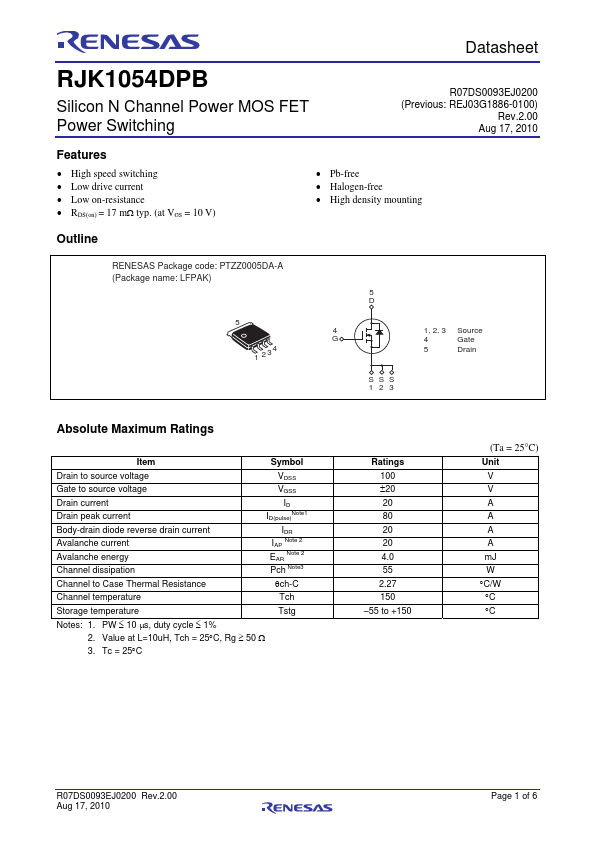 RJK1054DPB