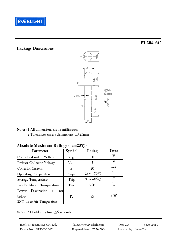 PT204-6C