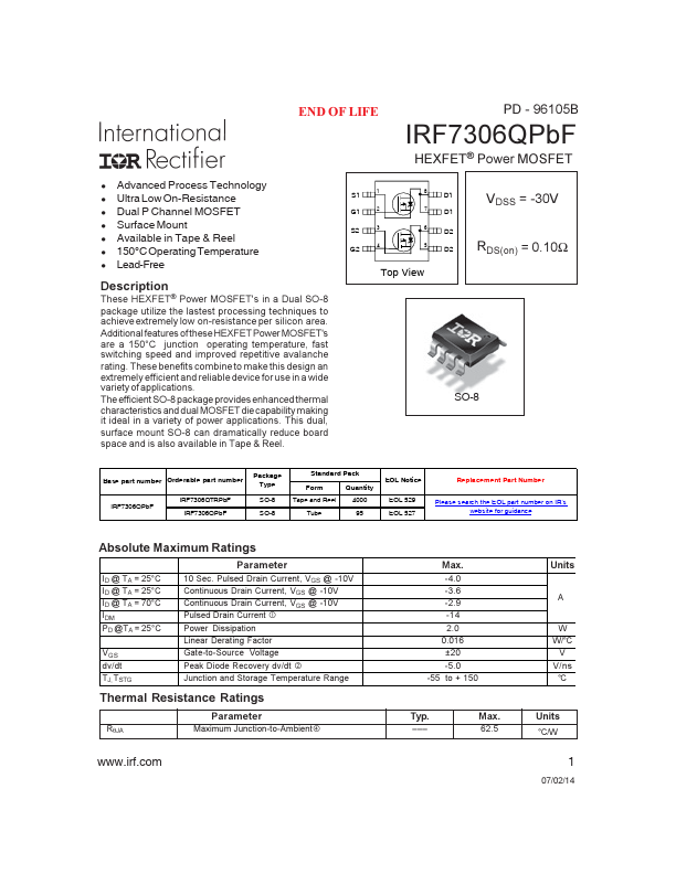 IRF7306QPBF