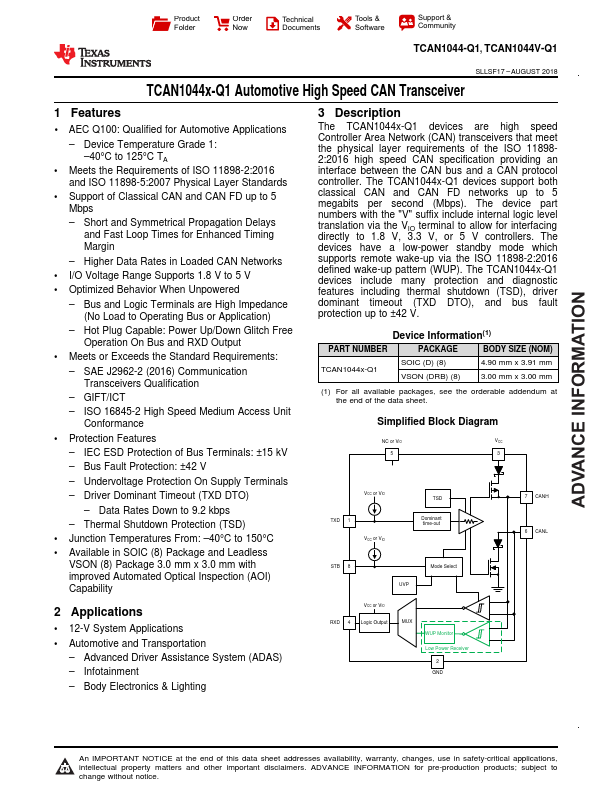 TCAN1044-Q1