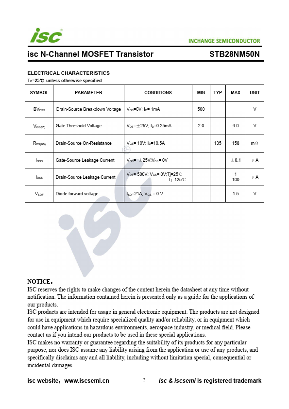 STB28NM50N