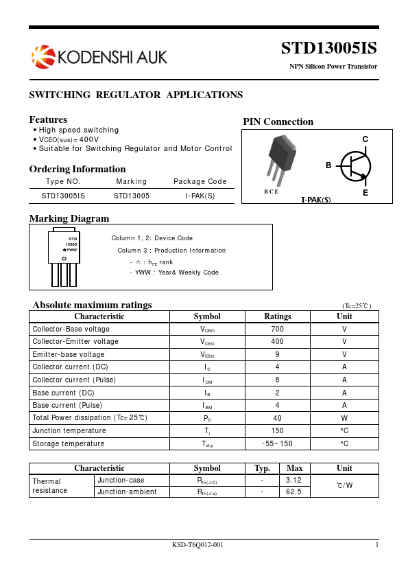 STD13005IS