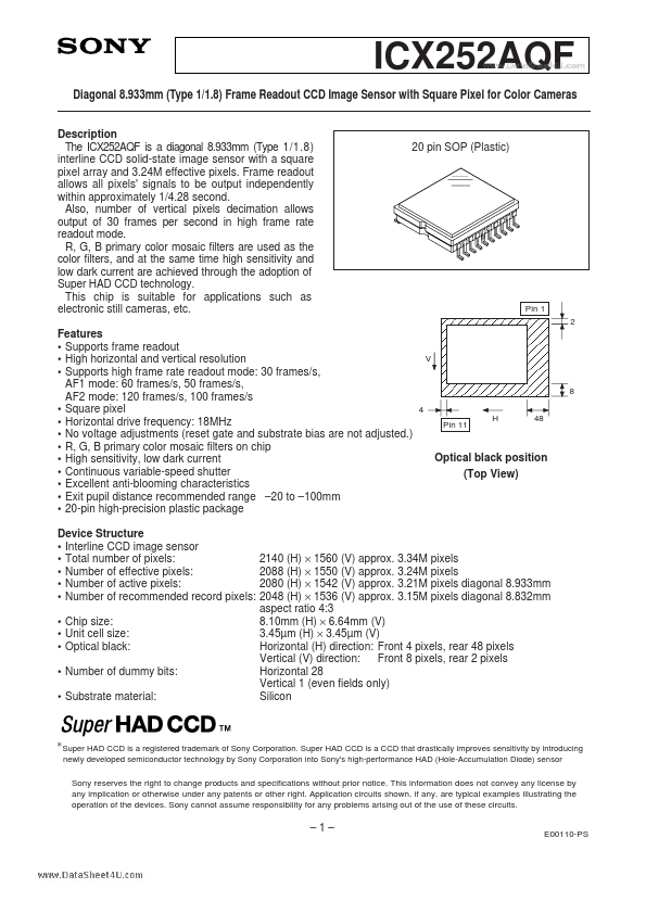 ICX252AQF