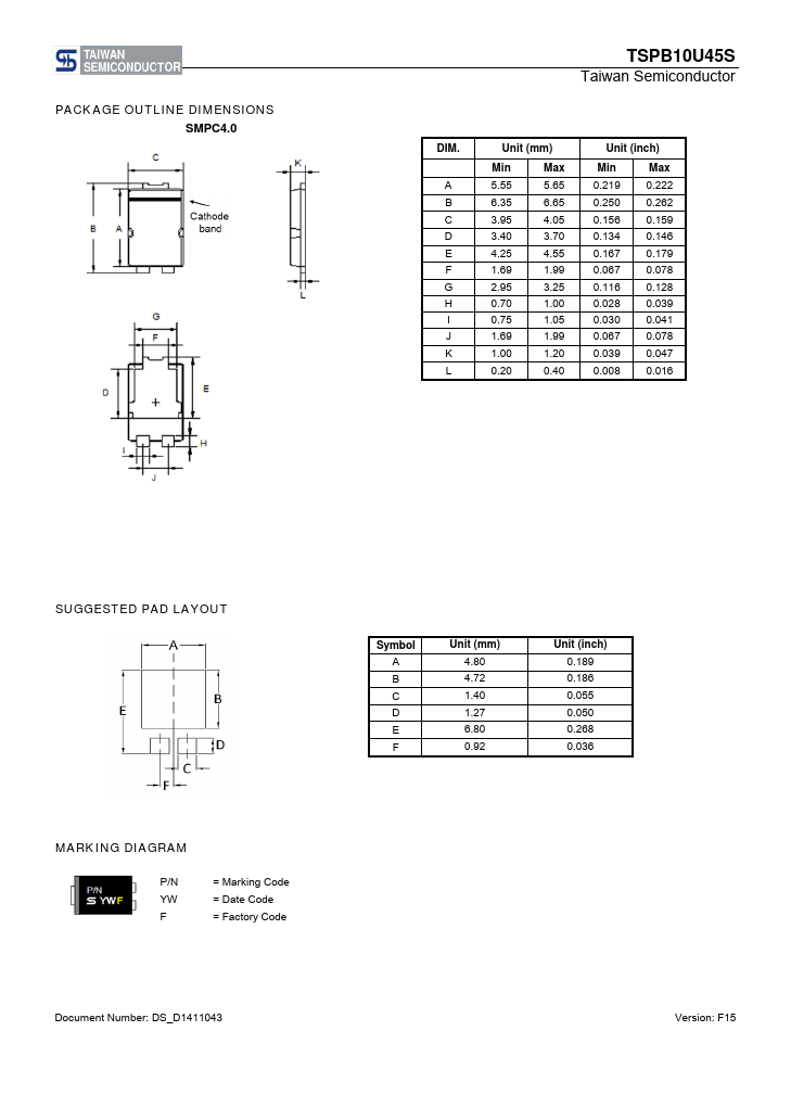 TSPB10U45S