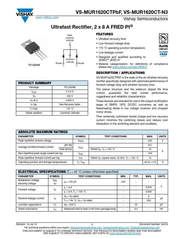 VS-MUR1620CT-N3